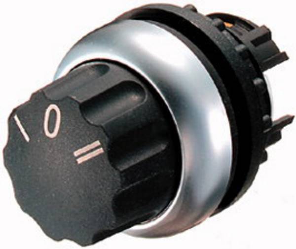 Eaton 216863 M22-WR3 Bouton sélecteur collerette plastique commutateur rotatif noir   1 pc(s) Piece