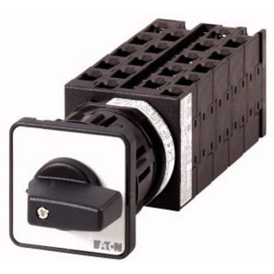 Un levier de commutation électrique noir d'Eaton, utilisé pour contrôler des circuits électriques.