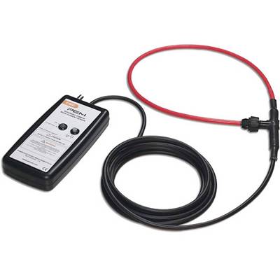 Un appareil portable de mesure électrique avec une longue boucle de câble. Il dispose de deux commandes et d'un mode d'emploi sur la face avant.