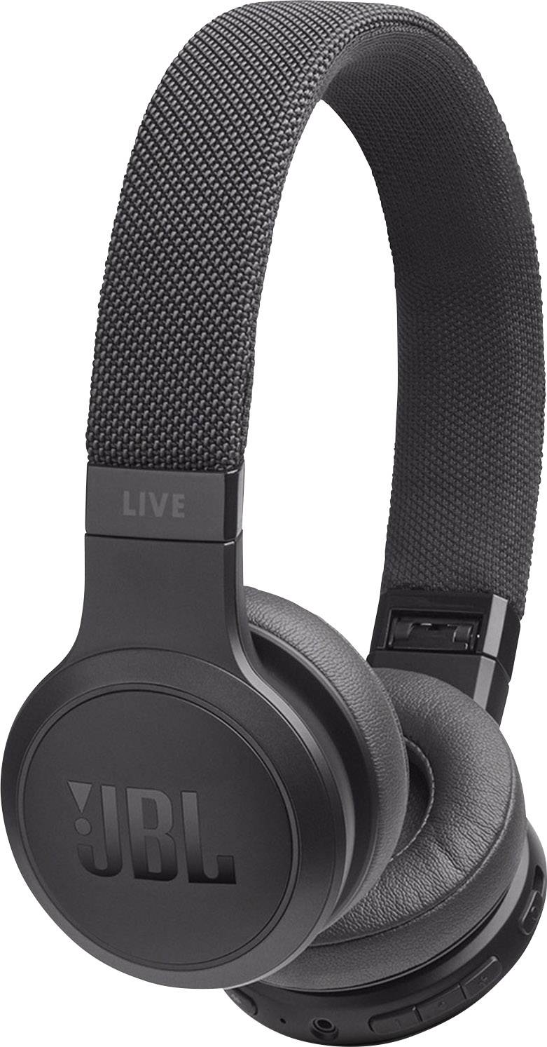 Casque supra-auriculaire JBL Live 400 Bluetooth, filaire téléphone pliable, volume réglable noir-0