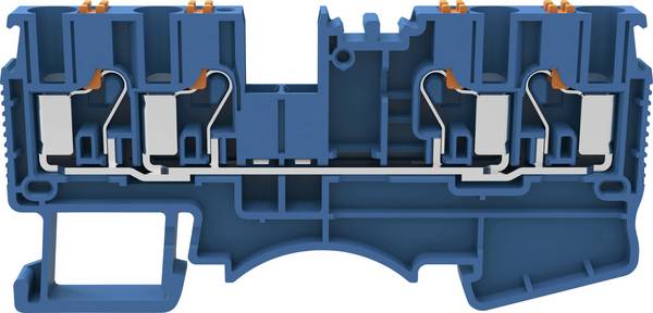 Degson DS2.5-QU-01P-12-00A(H) Borne de passage Push-In bleu 1 pc(s)