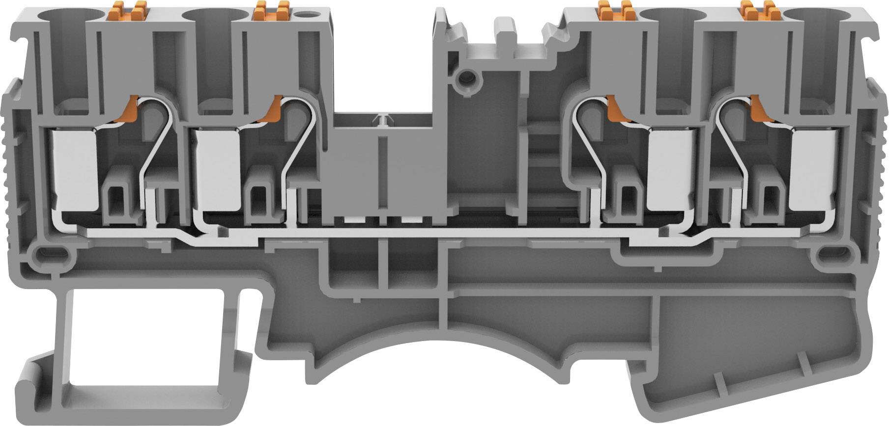 Degson DS2.5-QU-01P-11-00A(H) Borne de passage Push-In gris 1 pc(s)