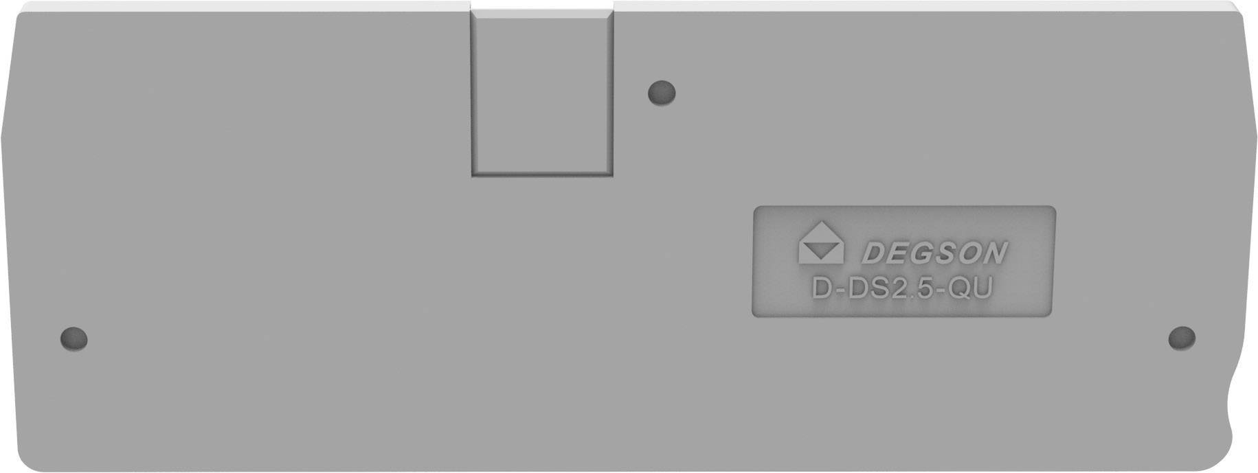 Un composant de boîtier gris portant le texte gravé 'DEGSON D-D2.5-QU'.
