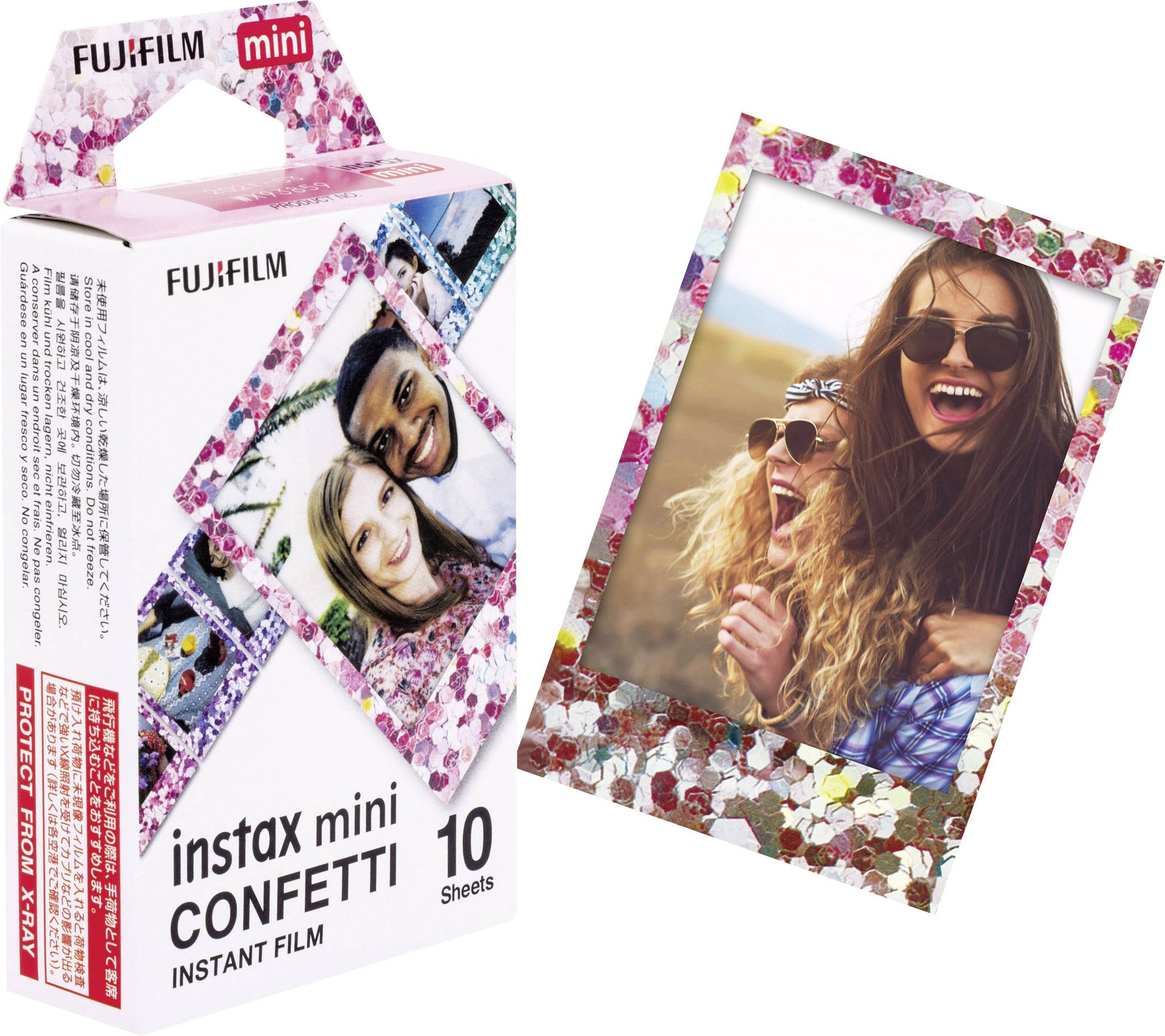 Fujifilm Instax Mini Confetti Film instantané multicolore-3