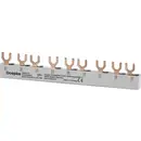 Doepke 09920175 Barre collectrice DOEPKE, fourches, 3 pôles, 9 TE, 63 A (L1, L2, L3 x 3 = 9) Rail de phase multicolore 6