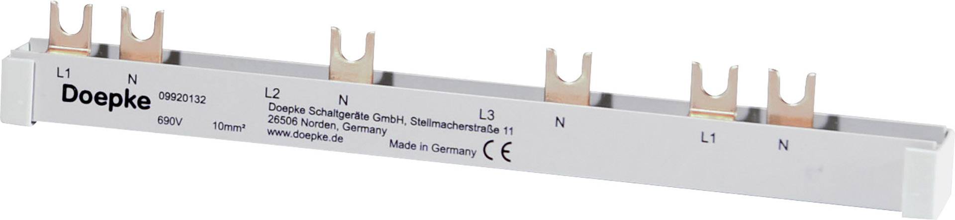 Doepke 09920132 Barre de distribution DOEPKE DAFFD B G12TE-3/N/S-10 Rail de phase 63 A 690 V 1 pc(s)