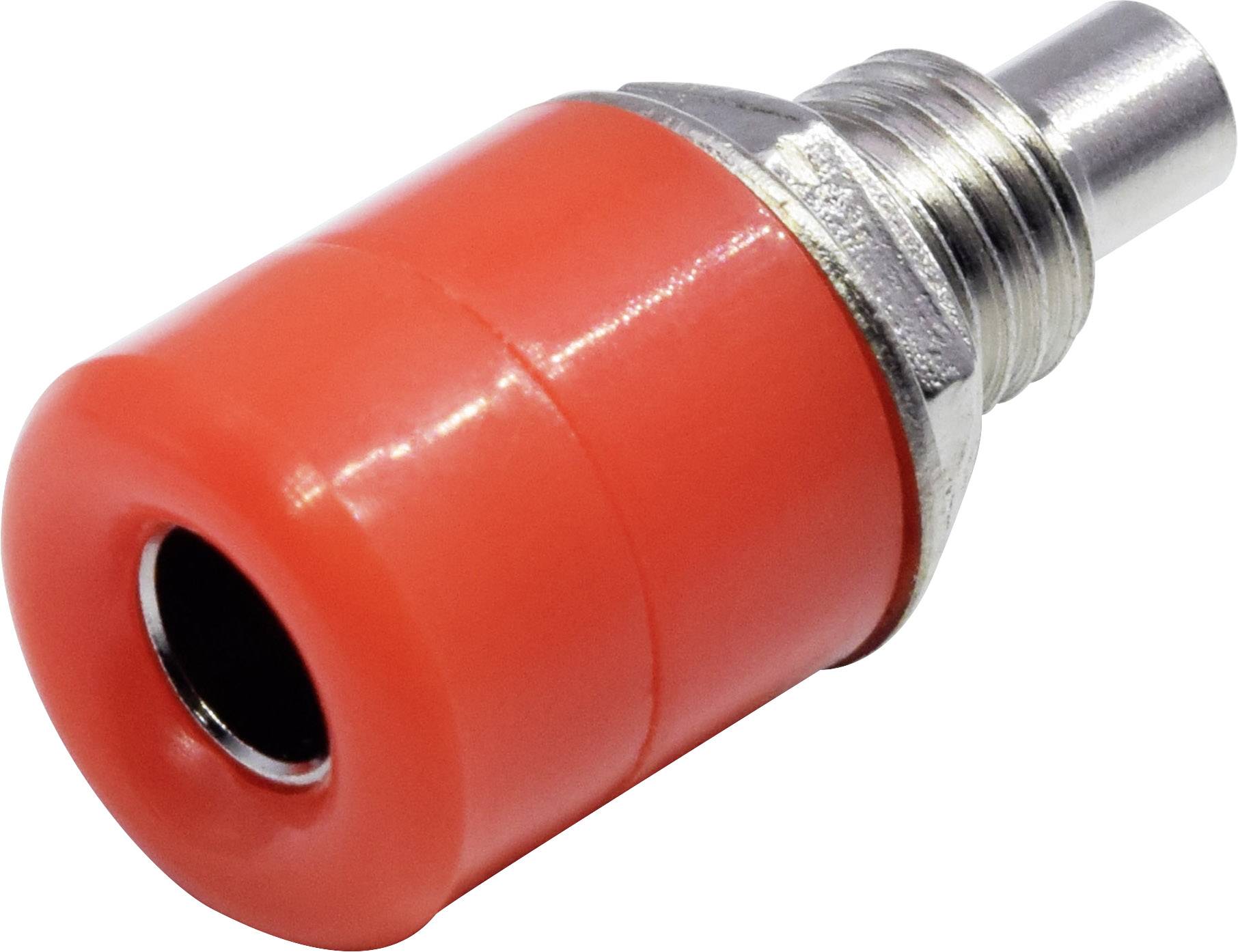 Tétine en métal avec capuchon en plastique rouge, adaptée aux rongeurs.