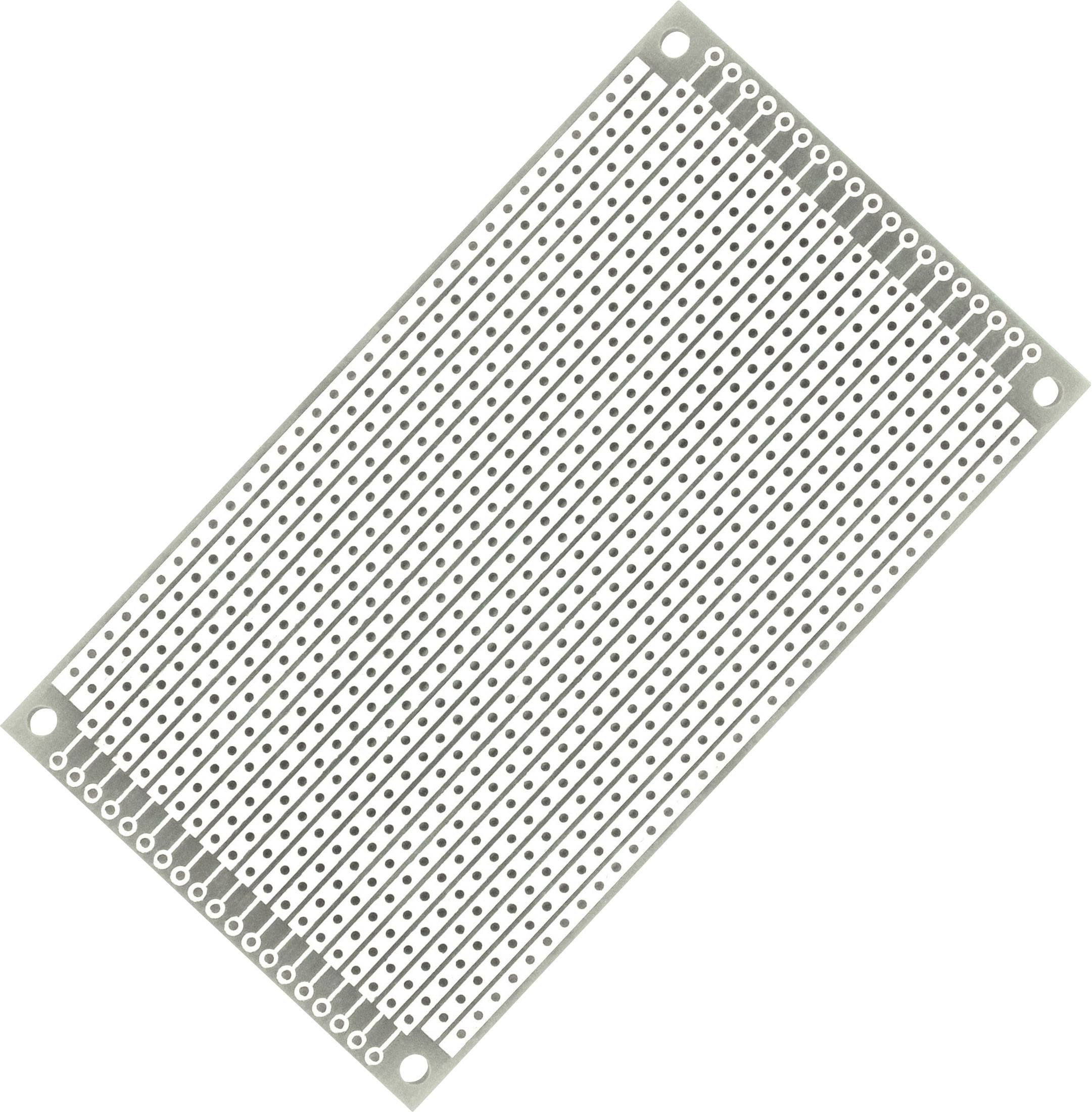 TRU COMPONENTS Platine Euro Epoxy (L x l) 100 mm x 60 mm 35 µm Pas 2.54 mm Contenu 4 pc(s)-1