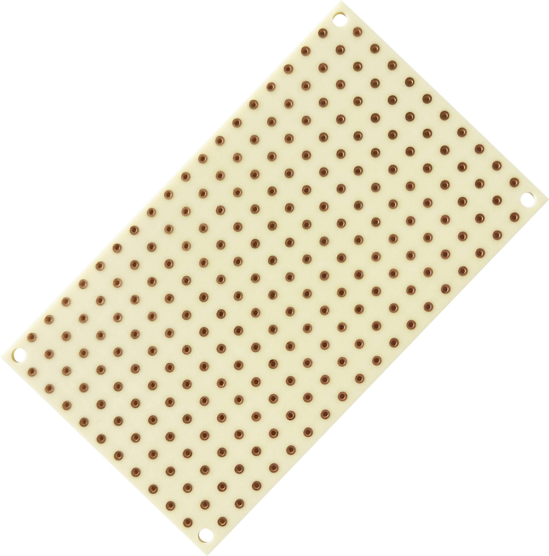 Plaquette de circuit imprimé rectangulaire à matrice de trous, comportant de nombreux petits trous régulièrement disposés pour les composants électroniques et le câblage.