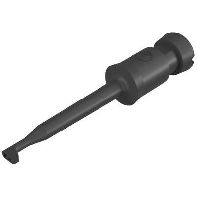 Outil en plastique noir avec une longue poignée et une petite tête plate. Fréquemment utilisé pour des applications précises.