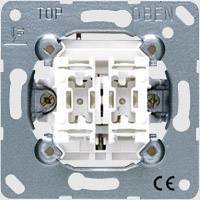 Illustration d'un cadre de montage pour interrupteur électrique mural. 'TOP' et 'OBEN' sont indiqués en haut. Marquage CE en bas à droite.