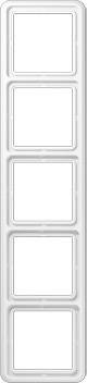 Une bande photo vide avec cinq champs rectangulaires de taille égale.