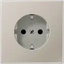 Jung simple Insert Prise 2P+T acier inoxydable ES1520KI 1 pc(s)