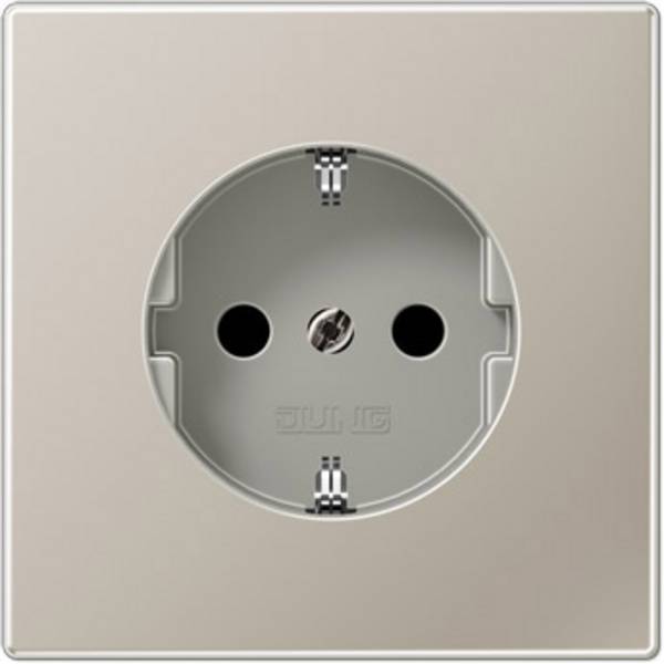 Jung simple Insert Prise 2P+T  acier inoxydable ES1520KI 1 pc(s)