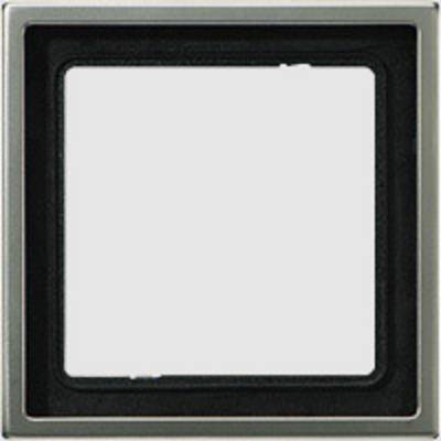 Cadre carré vide avec une bordure noire et un fond gris.