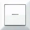 Jung simple Insert Bouton-poussoir blanc-alpin AS590KO5WW 1 pc(s)