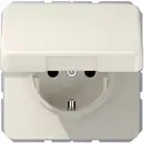 Jung simple Insert Prise 2P+T avec clapet blanc crème CD1520BFKL 1 pc(s)