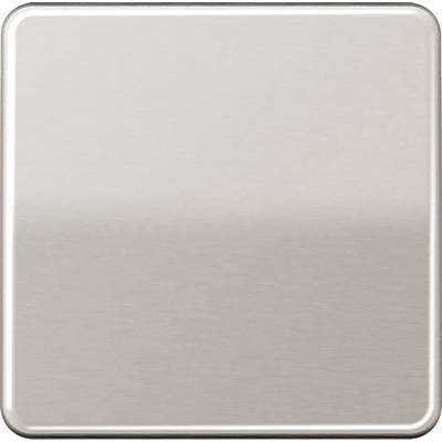 Une surface carrée de couleur gris métallique à l'aspect légèrement brillant.