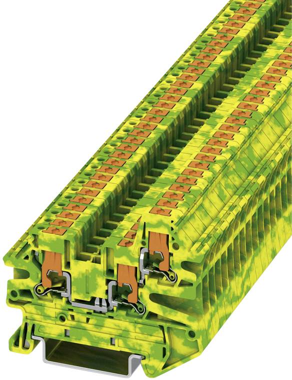Phoenix Contact 1078991 Bloc de jonction 5.2 mm Push-In vert, jaune 50 pc(s)