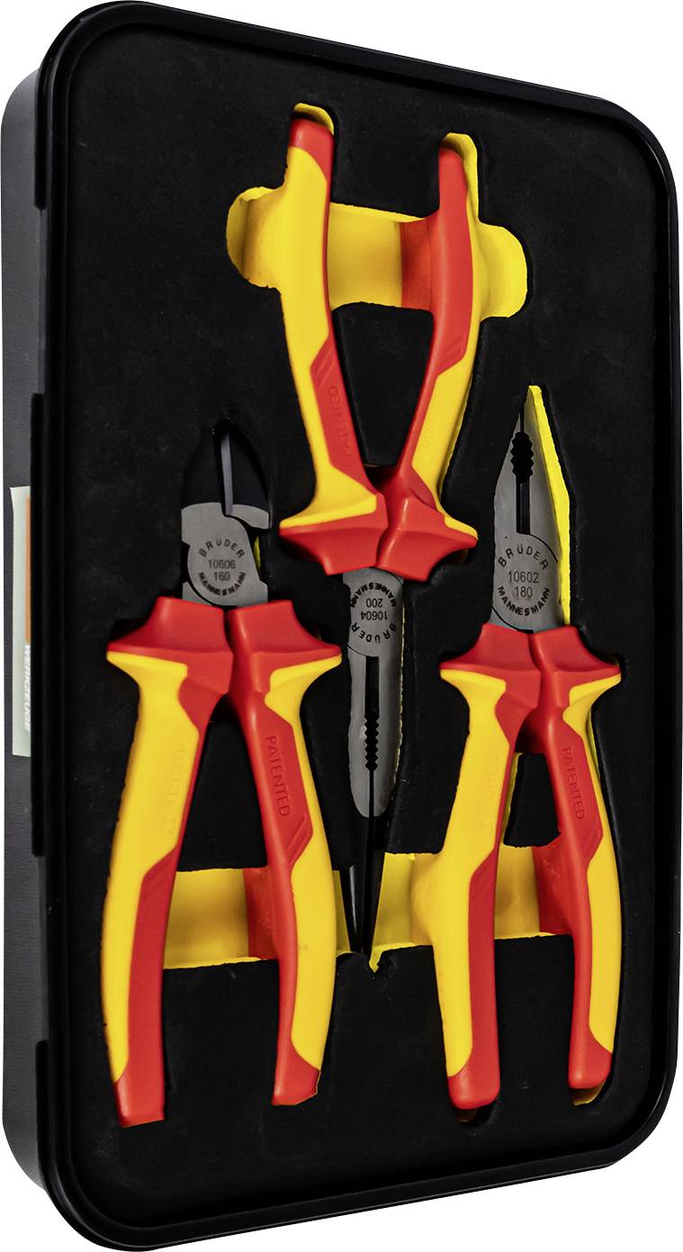 Brüder Mannesmann M11220 VDE Jeu de pinces 3 pièces