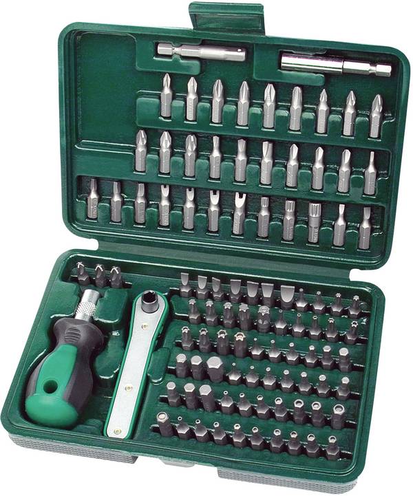 Brüder Mannesmann  M29899 Jeu d'embouts 99 pièces  avec porte-embout