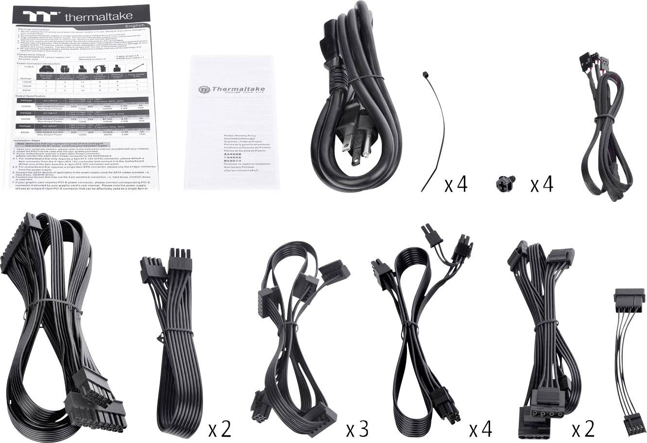 Thermaltake Toughpower PF1 ARGB Alimentation PC 1200 W ATX 80PLUS® Platinum-3