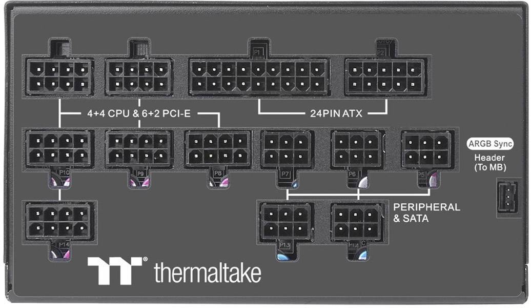 Thermaltake Toughpower PF1 ARGB Alimentation PC 1200 W ATX 80PLUS® Platinum-10