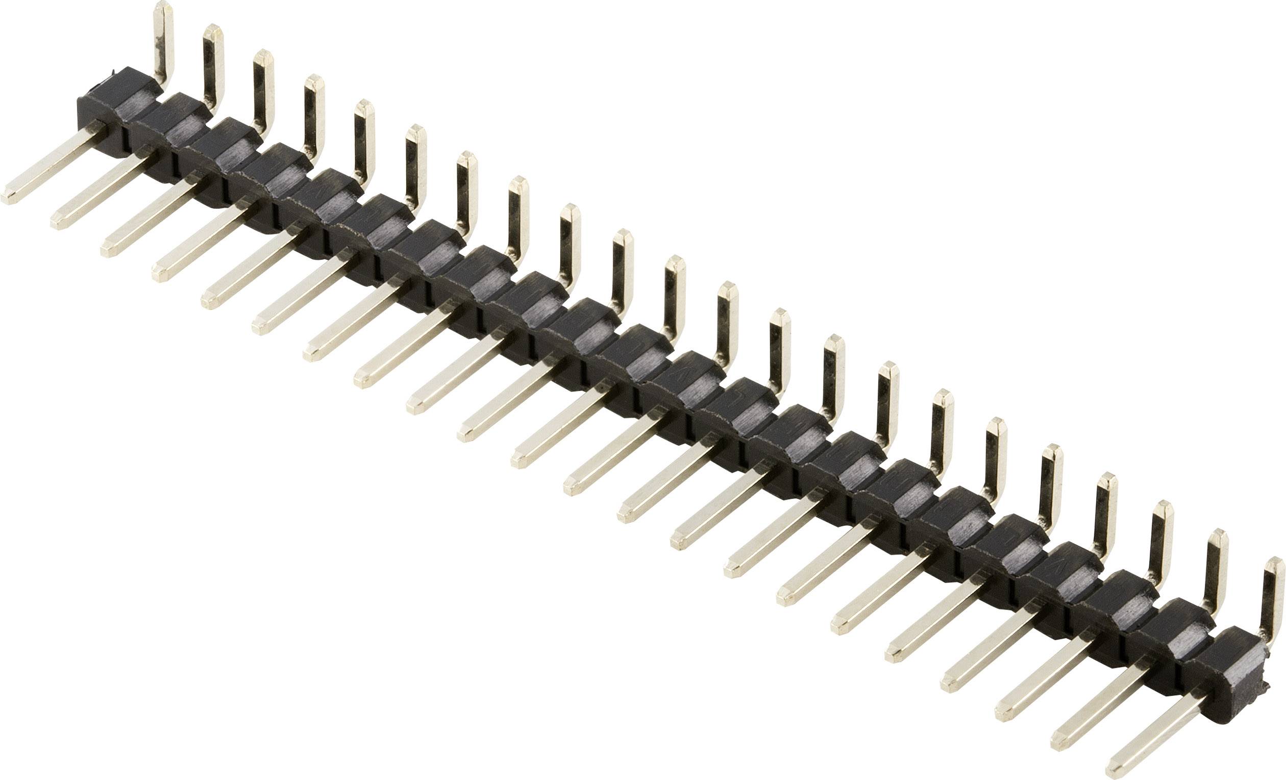TRU COMPONENTS TC-8559824 Barrette mâle (standard) Nbr de rangées: 1 Nombre de pôles par rangée: 22 1 pc(s)