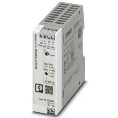 'QUINT POWER' Alimentation avec sorties multiples et affichages de tension et de signal, entrée AC 100-240V, sortie DC 24V 3,5A.