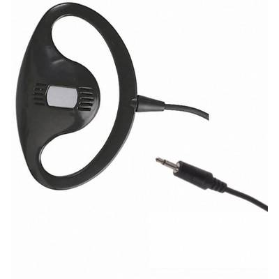 Antenne en boucle noire avec câble et fiche, utilisée pour améliorer la réception radio sur les appareils.