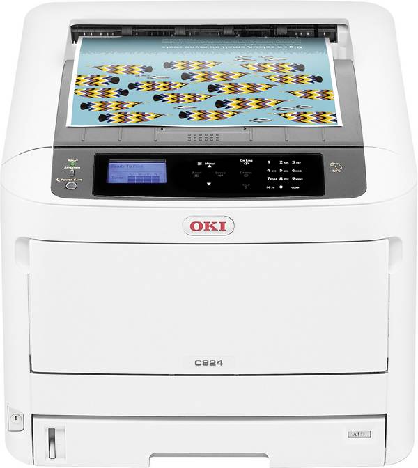 OKI C824dn Imprimante à jet d'encre LED, couleur couleur A3 26 pages/min (ISO) 26 pages/min (ISO) 1200 x 600 dpi réseau, recto-verso