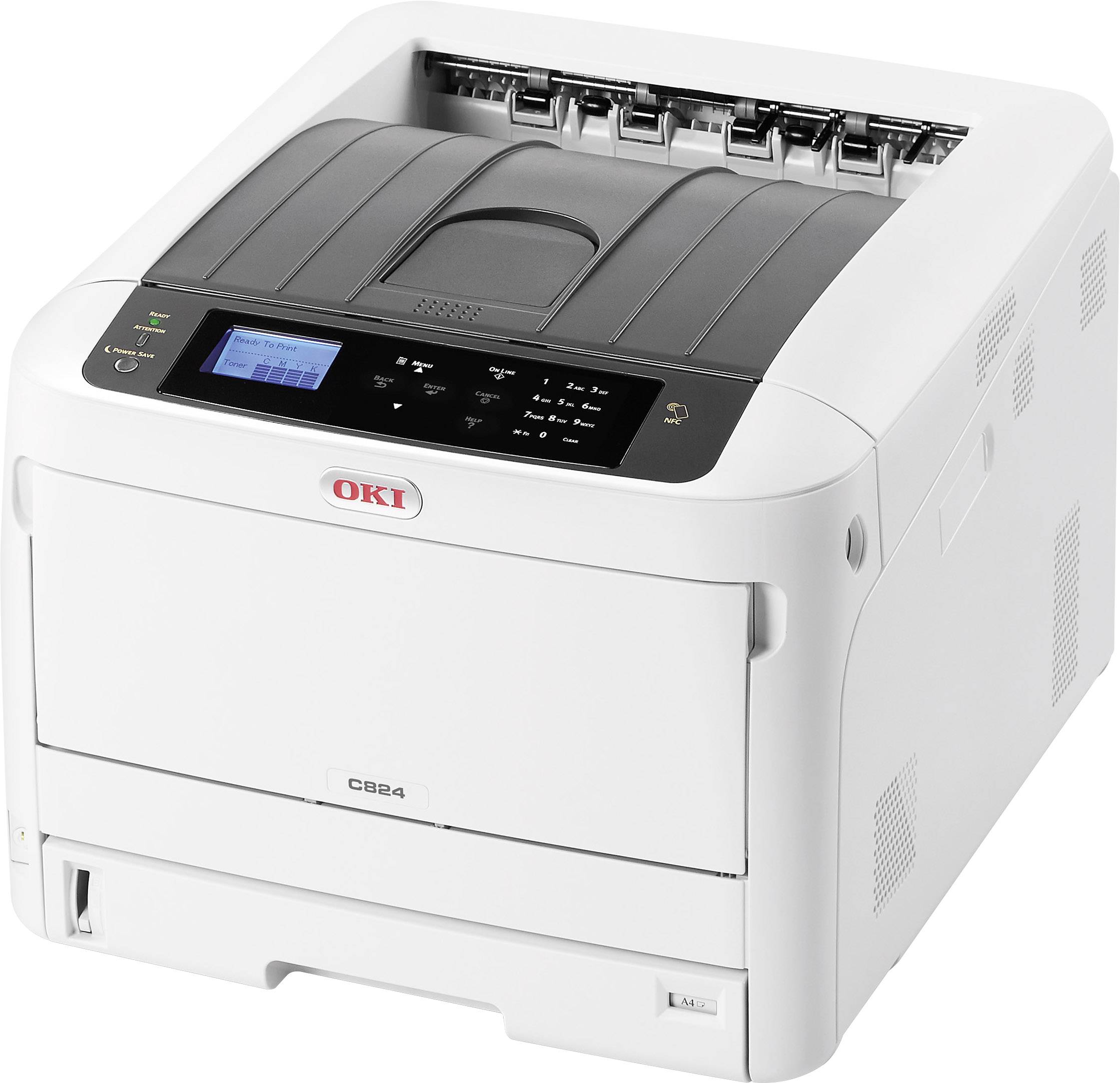 OKI C824dn Imprimante à jet d'encre LED, couleur couleur A3 26 pages/min (ISO) 26 pages/min (ISO) 1200 x 600 dpi réseau,-2