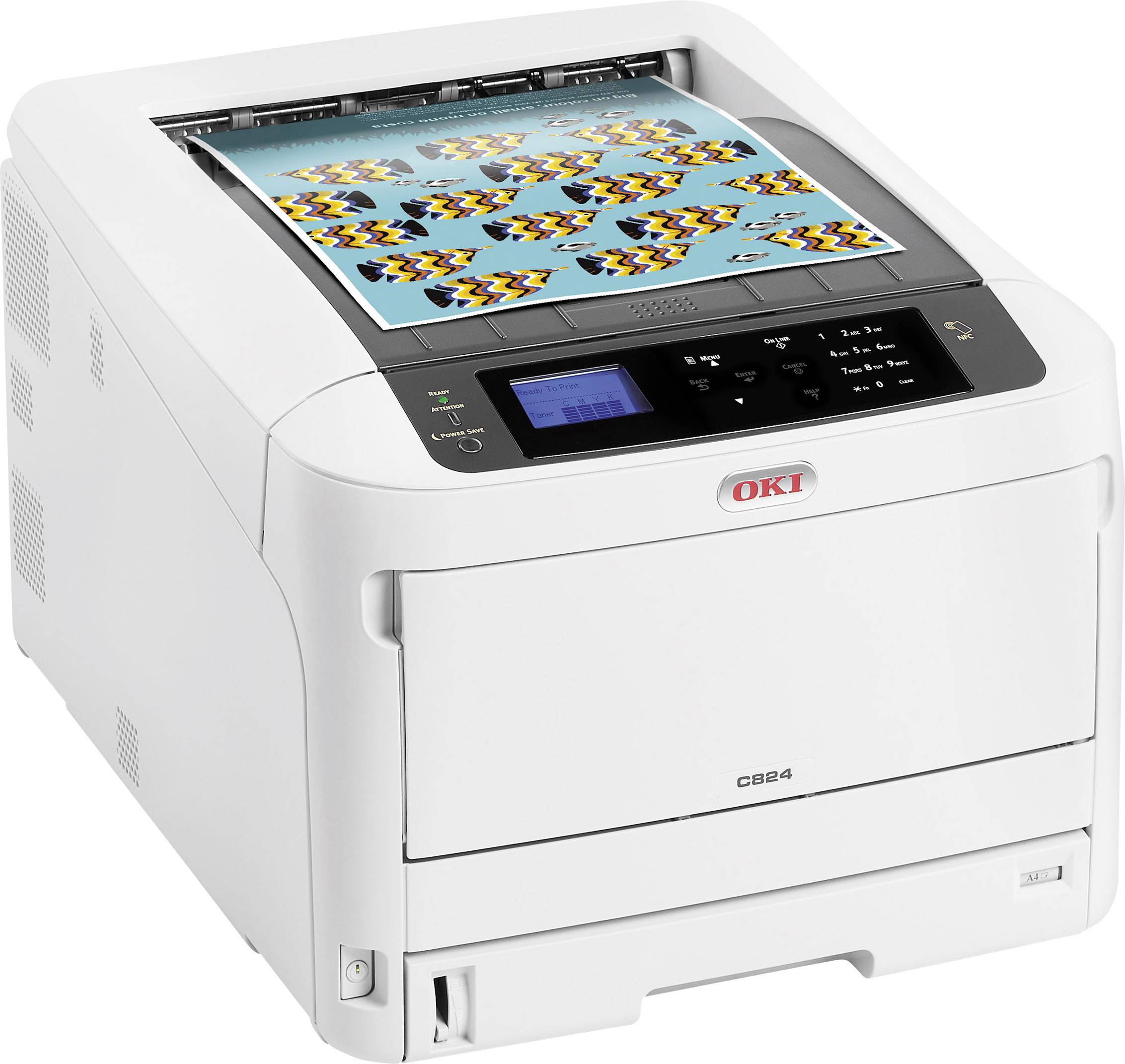 OKI C824dn Imprimante à jet d'encre LED, couleur couleur A3 26 pages/min (ISO) 26 pages/min (ISO) 1200 x 600 dpi réseau,-5