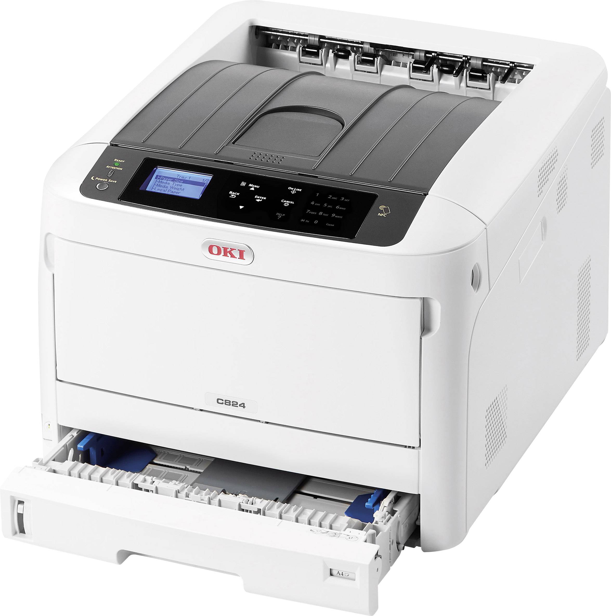 OKI C824dn Imprimante à jet d'encre LED, couleur couleur A3 26 pages/min (ISO) 26 pages/min (ISO) 1200 x 600 dpi réseau,-7