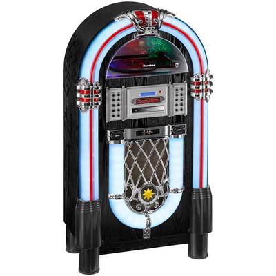 Karcher JB 6608D Jukebox Radio-lecteur CD DAB+, FM Bluetooth, CD, SD, USB lumière d'ambiance multicolore-0