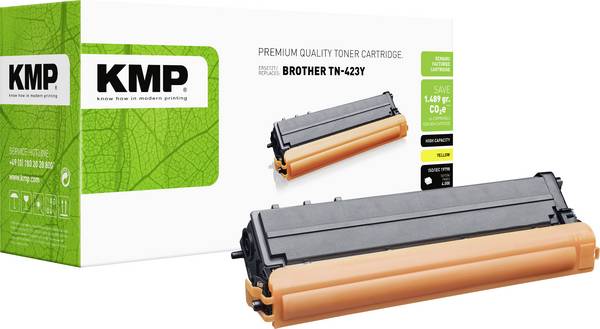 Cassette de toner KMP B-T101X remplace Brother TN-423Y, TN423Y compatible jaune 4000 pages