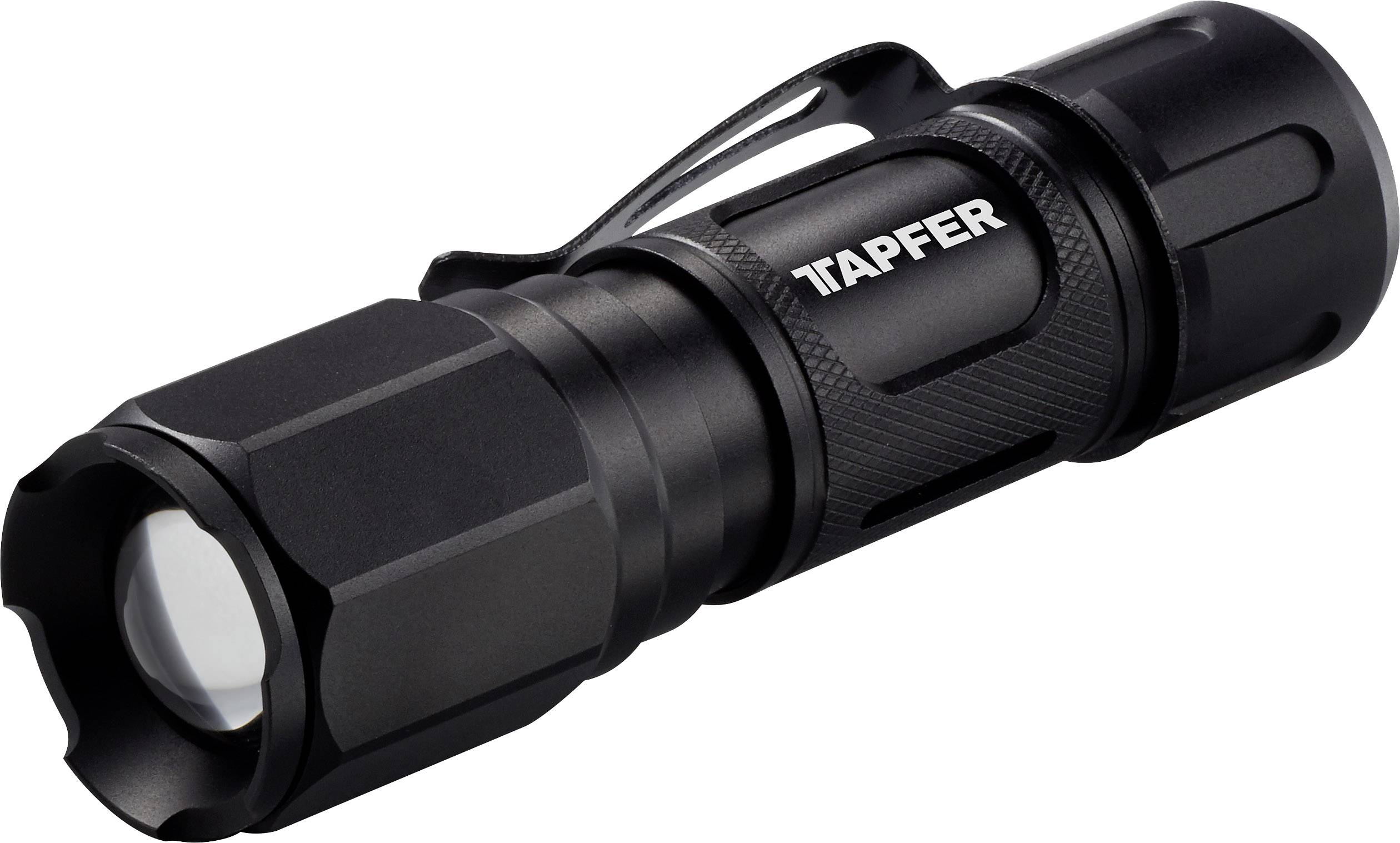 Tapfer 5001LTF LED Lampe de poche taille du point réglable, avec clip ceinture à pile(s) 350 lm 116 g-3