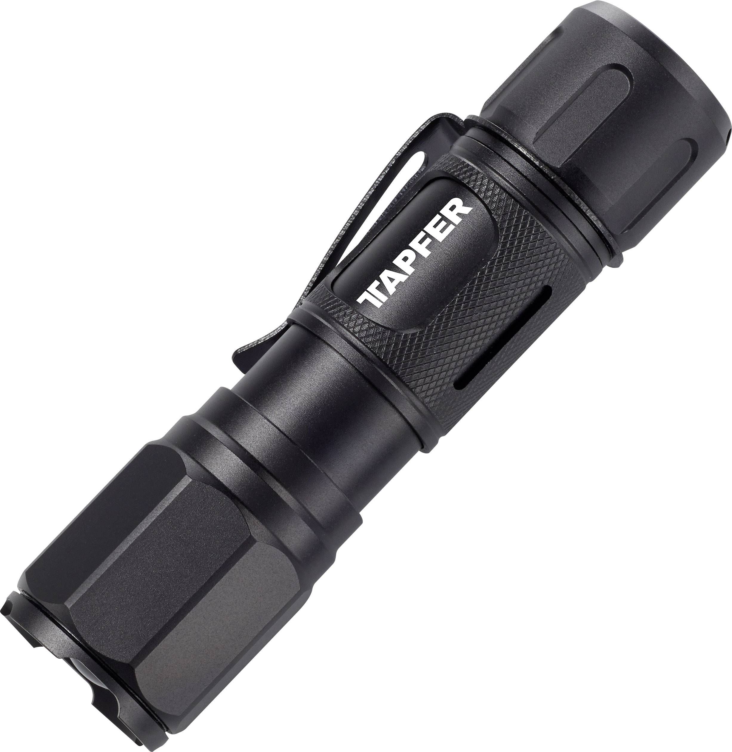 Tapfer 5001LTF LED Lampe de poche taille du point réglable, avec clip ceinture à pile(s) 350 lm 116 g-4