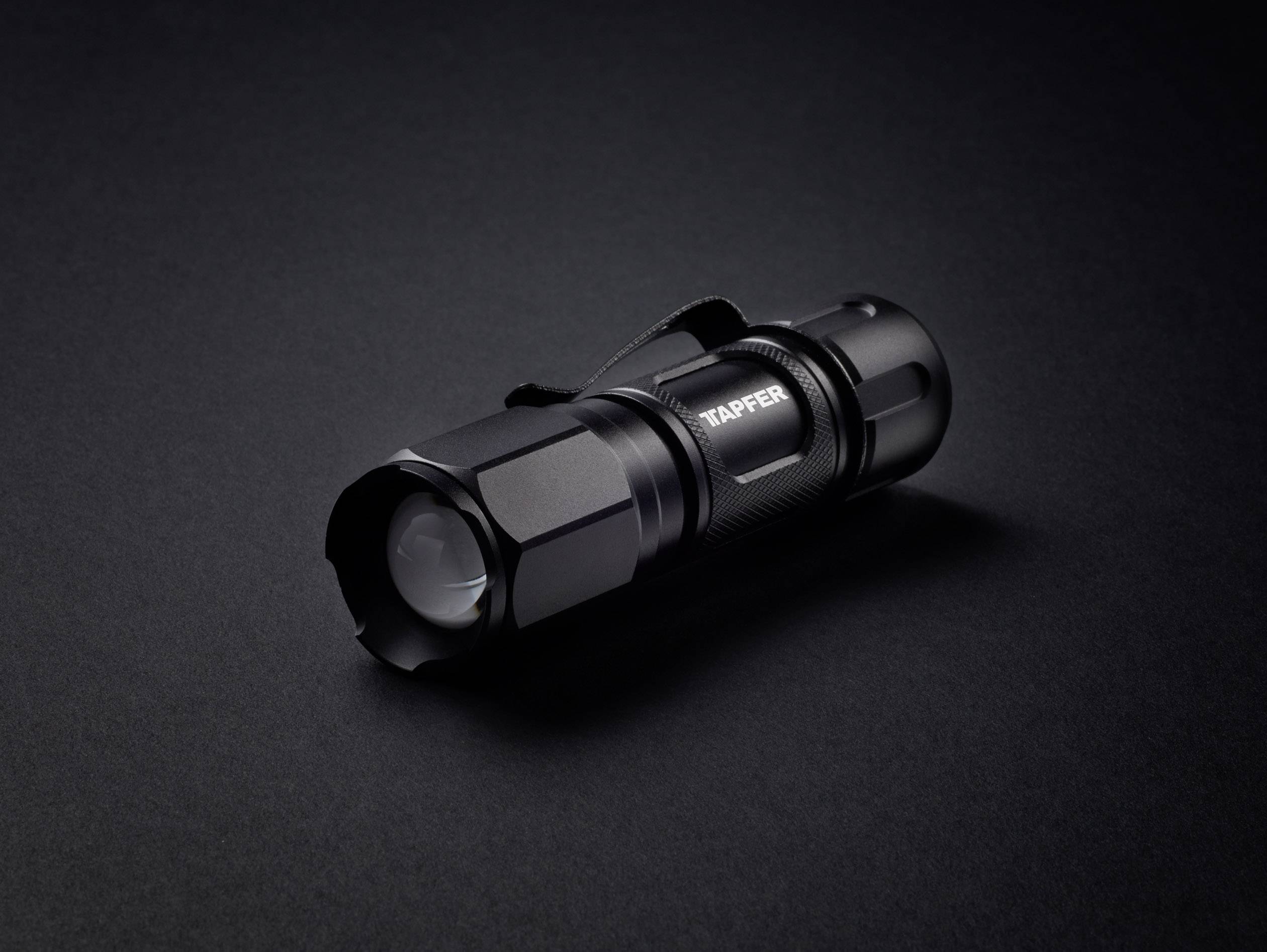 Tapfer 5001LTF LED Lampe de poche taille du point réglable, avec clip ceinture à pile(s) 350 lm 116 g-7