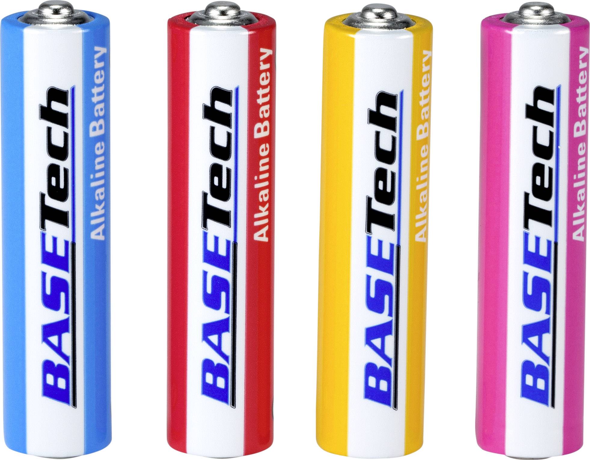 Basetech LR03 Pile LR3 (AAA) alcaline(s) 1300 mAh 1.5 V 40 pc(s)-1