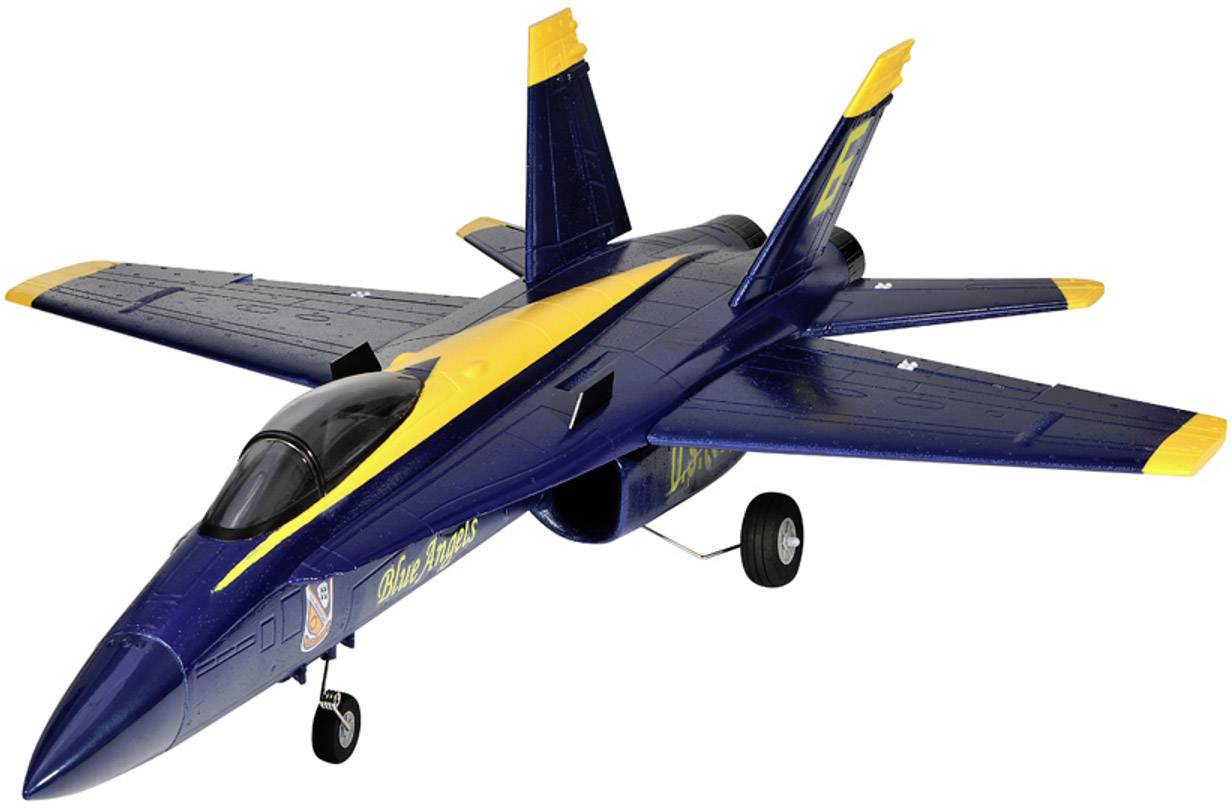 Amewi F18 Jet Blue Angel bleu, jaune Jet RC plugandplay (PNP) 686 mm