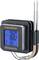 Thermomètre 'Laserliner ThermoControl Duo' avec deux sondes, affichant 92°C et 86°C sur un écran digital, avec le symbole Bluetooth visible.