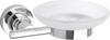 tesa luup 40297-00000-00 Porte-savon chrome (brillant), blanc (satiné)