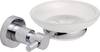 tesa LOXX 40282-00000-00 Porte-savon chrome (brillant), blanc (satiné)