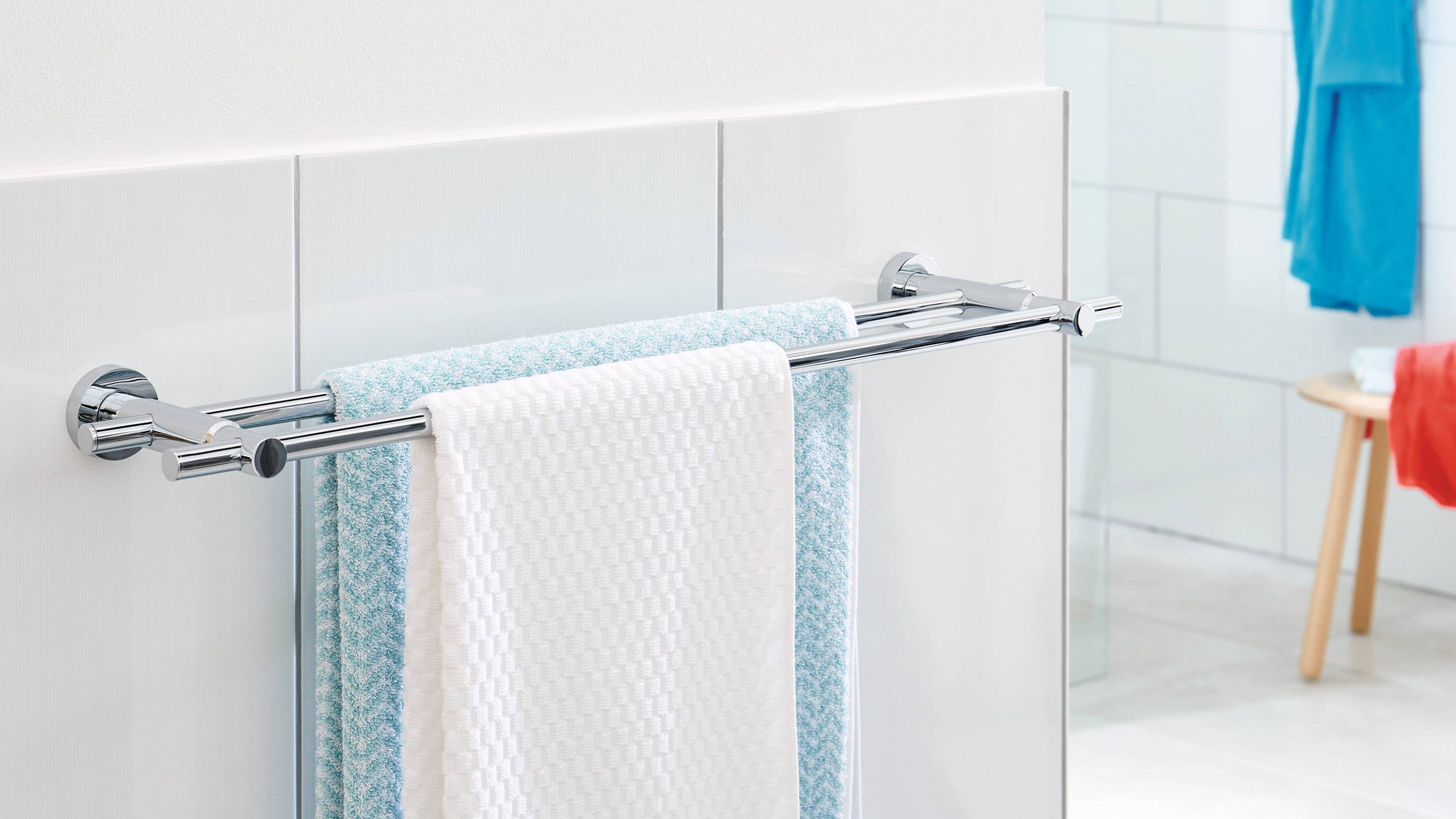 tesa LOXX Porte-serviettes colle métal-2