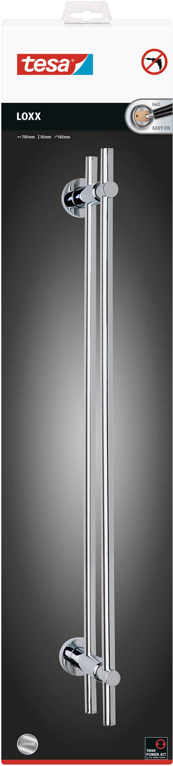 tesa LOXX Porte-serviettes colle métal-3