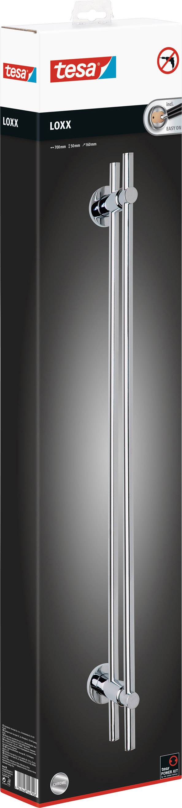 tesa LOXX Porte-serviettes colle métal-4