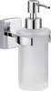 tesa klaam 40267-00000-00 Distributeur de savon 200 ml chrome (brillant), blanc (satiné)