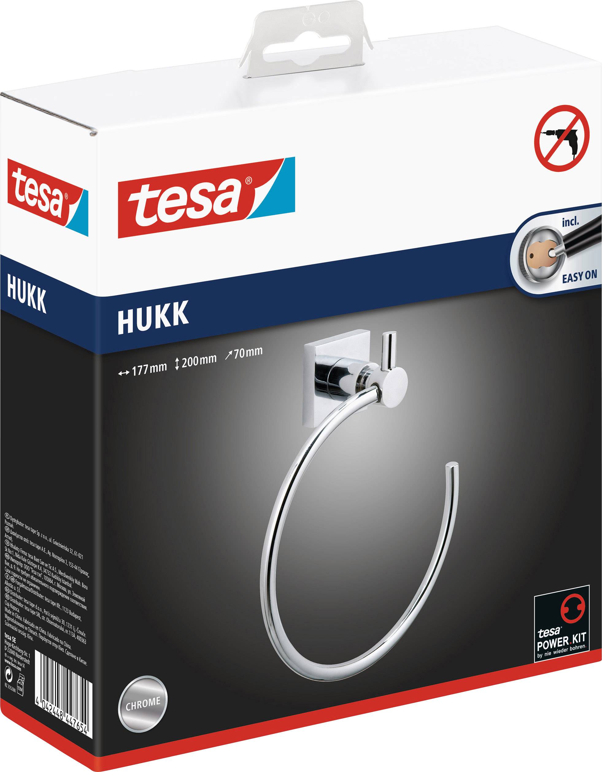 tesa hukk Porte-serviettes anneau colle métal-3