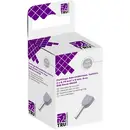 TRU COMPONENTS T1906C153 Embout double d'extrémité de câble 0.75 mm² partiellement isolé gris 100 pc(s)